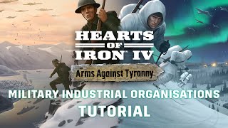 Military Industrial Organizations Tutorial  Hearts of Iron IV Arms Against Tyranny [upl. by Zingale]