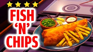 How to Make Fish n Chips Recipe  Disney Dreamlight Valley ⭐⭐⭐⭐Meal Guide [upl. by Nwadal]