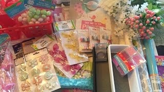 Huge DOLLAR TREE HAUL  March 2016 [upl. by Ahsiak]