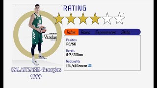 2020nov27 g16 KALAITZAKIS Georgios 1999 highlightslowlights EUROLEAGUEAthensPanathinaikos [upl. by Drofxer630]