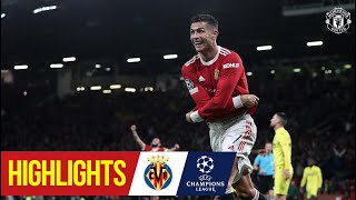 Ronaldo scores last gasp winner after Telles stunner  Manchester United 21 Villarreal  UCL [upl. by Ahsoj]