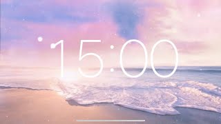 15 Minute Timer  Relaxing Ambient Music [upl. by Olpe]