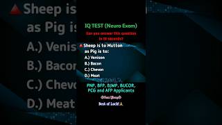 IQ TEST  NEURO EXAM  APTITUDE TEST  PNP BFP BJMP BUCOR AFP AND PCG APPLICANTS  MARINE CORPS [upl. by Naomi]