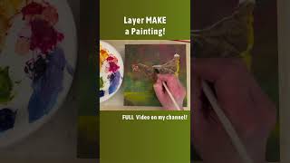 LAYERS MAKE A Painting Acrylic Hen Timelapse Painting acrylicpainting howtopaint animalart [upl. by Brander]