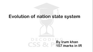 Evolution of Nation State System [upl. by Eyot]