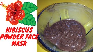 Hibiscus powder face mask for skin whitening shorts [upl. by Schroder]