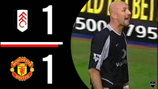 Fulham v Manchester United  Barthez Saves United  Highlights  20022003 [upl. by Weylin763]