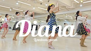 Diana Line Dance l Absolute Beginner l 다이아나 라인댄스 l Linedancequeen l Junghye Yoon [upl. by Ball]