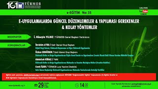 EUYGULAMALARDA GÜNCEL DÜZENLEMELER amp YAPILMASI GEREKENLER amp KOLAY YÖNTEMLER eEĞİTİM NO 35 [upl. by Lerrad485]