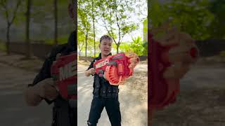 Alpha Hero uses WEAPON to defeat Bad Guy and rescue his teammates short spiderman alphahero [upl. by Anpas]