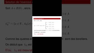 exercice corrigés sur les fonctions mesurable mathshorts [upl. by Atirec]