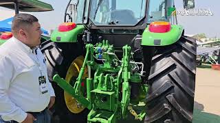 NUEVO TRACTOR JOHN DEERE 6120E en la EXPO AGRÍCOLA JALISCO 2024 [upl. by Akinar]