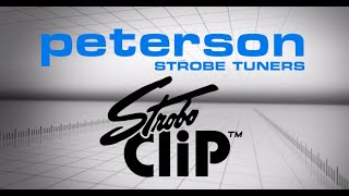 Peterson Tuners StroboClip ClipOn Strobe Tuner Official [upl. by Yhprum988]