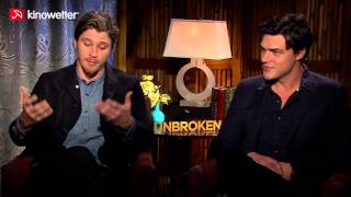 Interview Garrett Hedlund Finn Wittrock UNBROKEN [upl. by Aronle]