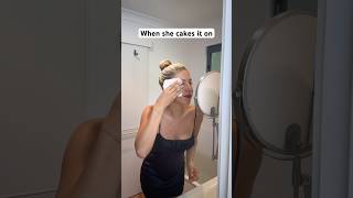 Theres another person underneath makeup cake foundation girl aussie funny joke [upl. by Mikol]