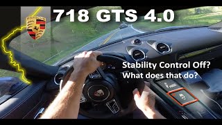 718 GTS 40  Traction Control Off  Was It a Good Idea  Real Backroad Test [upl. by Eittel]