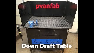 diy Down Draft table for grinding welding pvanfab plans available [upl. by Ariamat]