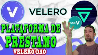 VELERO DAO  Plataforma de lending o préstamo de criptomonedas en VELAS BLOCKCHAIN USDV [upl. by Cogn817]