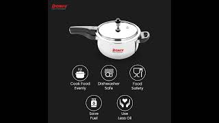 Pressure Cooker Online VINOD DONIV Triply Steel Pressure Cooker [upl. by Nagam]