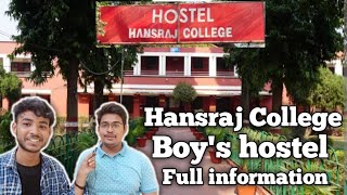 hansraj college boys hostel boys hostel Full important [upl. by Joelie]