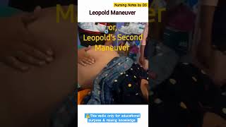 Leopold maneuver important knowledge  Leopold maneuver in pregnancy youtubeshorts shortvedio [upl. by Glovsky211]