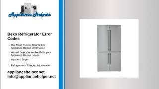 Beko Refrigerator Error Codes [upl. by Frulla]