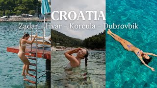 CROATIA TRAVEL VLOG Zadar Hvar Korcula Dubrovnik [upl. by Jessabell]