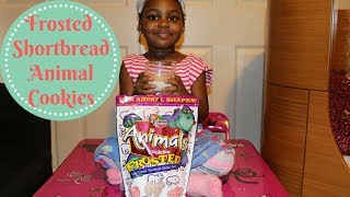 KEEBLER FROSTED SHORT BREAD ANIMAL COOKIES TASTE TEST [upl. by Lannie941]