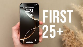 iPhone 16 Pro  First 25 Things To Do Tips amp Tricks [upl. by Cullen564]