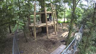 Moseley Old Hall Tree House Construction [upl. by Nosirrah]