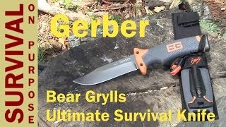 Gerber Bear Grylls Ultimate Survival Knife Review [upl. by Tobie]