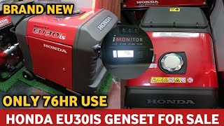 Honda Eu30is Generator for Sale only 76hr use  Secondhand Generator Market [upl. by Simmie]