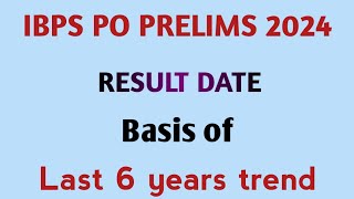 IBPS PO PRELIMS RESULT DATE [upl. by Cordula]