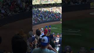 The Sausage Race is a race of sausage mascots at every home game of the Milwaukee Brewers [upl. by Aihsyla]