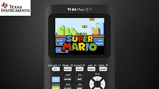 Mario Bros on a Calculator Texas Instruments TI84 Plus CET Handheld Gameplay [upl. by Asiaj]