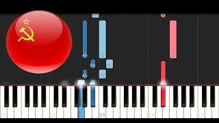 Soviet Union  National Anthem Piano Tutorial [upl. by Cranford116]