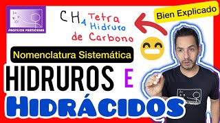 ✅HIDRUROS e HIDRÁCIDOS Nomenclatura sistemática 𝙇𝙖 𝙂𝙪í𝙖 𝘿𝙚𝙛𝙞𝙣𝙞𝙩𝙞𝙫𝙖 😎​🫵​💯​ Química [upl. by Skipton983]