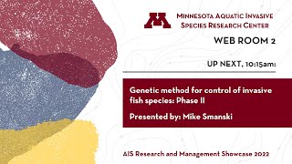 Genetic method for control of invasive fish species Phase II [upl. by Imot]