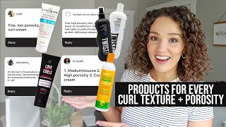 Best Curly Hair Products based on Your Porosity  Texture fine medium coarse [upl. by Ayamat]