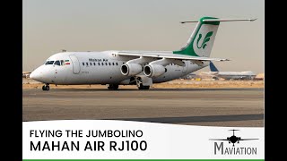 Mahan Air Avro RJ100 Tabriz TBZ  Tehran THR [upl. by Raeann617]