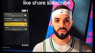 NBA 2k25  Jayson Tatum Face Creation Nba nba2k25 jt Jaysontatum Bostonceltics [upl. by Drahsar]