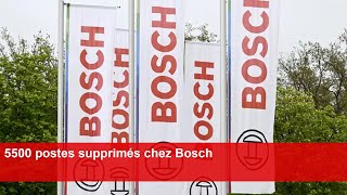 5500 postes supprimés chez Bosch [upl. by Laina]