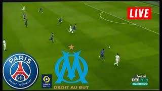 🔴LIVE Psg vs Marseille • Ligue 1 202425 • GAMEPLAY PES 21 [upl. by Ynamrej]