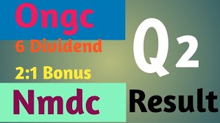 Ongc and Nmdc ka Q2 Result [upl. by Margy]