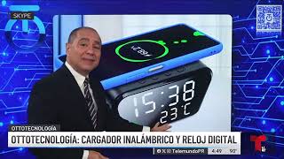 Reloj de cargador inalámbrico Reloj despertador digital LED [upl. by Eicarg]