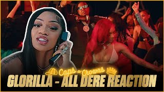 Glorilla feat Moneybagg Yo All Dere Official Video  Caps N Crowns Reaction [upl. by Yneffit]