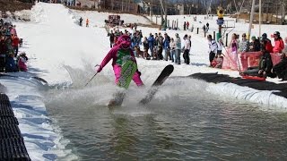 Pond Skimming 2015 at Wintergreen Resort [upl. by Odrude]