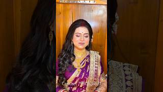 Ajker reception bride chinir thekeo besi misti😍 makeup bengali makeuplook bengalibridalmakeup [upl. by Christmann832]