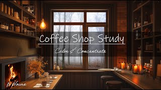 Coffee Shop Study🎧2 Hours calming jazz [upl. by Asilana]