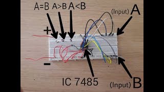 How to work with Magnitude Comparator Using 7485 IC [upl. by Buna120]